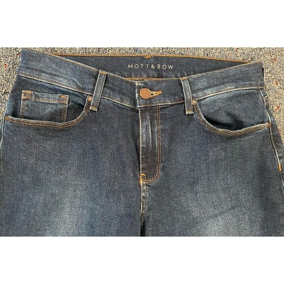 Mott & Bow Mid Rise Boyfriend Jeans Dark Wash Size 27 x 30 - Picture 2 of 5